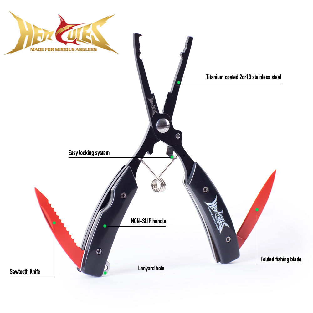Fishing Hook Sharpener - HERCULES Angelzange mit Scheide und Sicherungsseil,