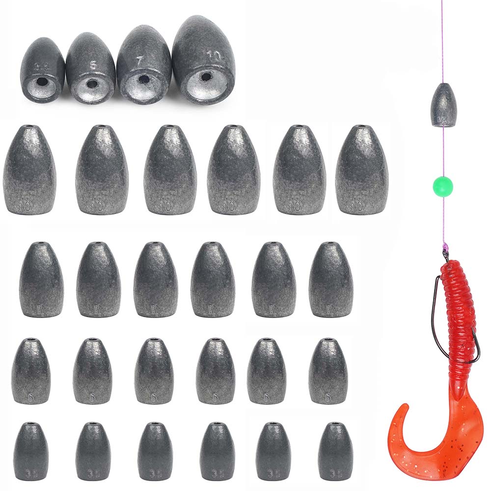 Fishing Hook Remover - Bullet Fishing Sinkers Gewichte Kit Flipping
