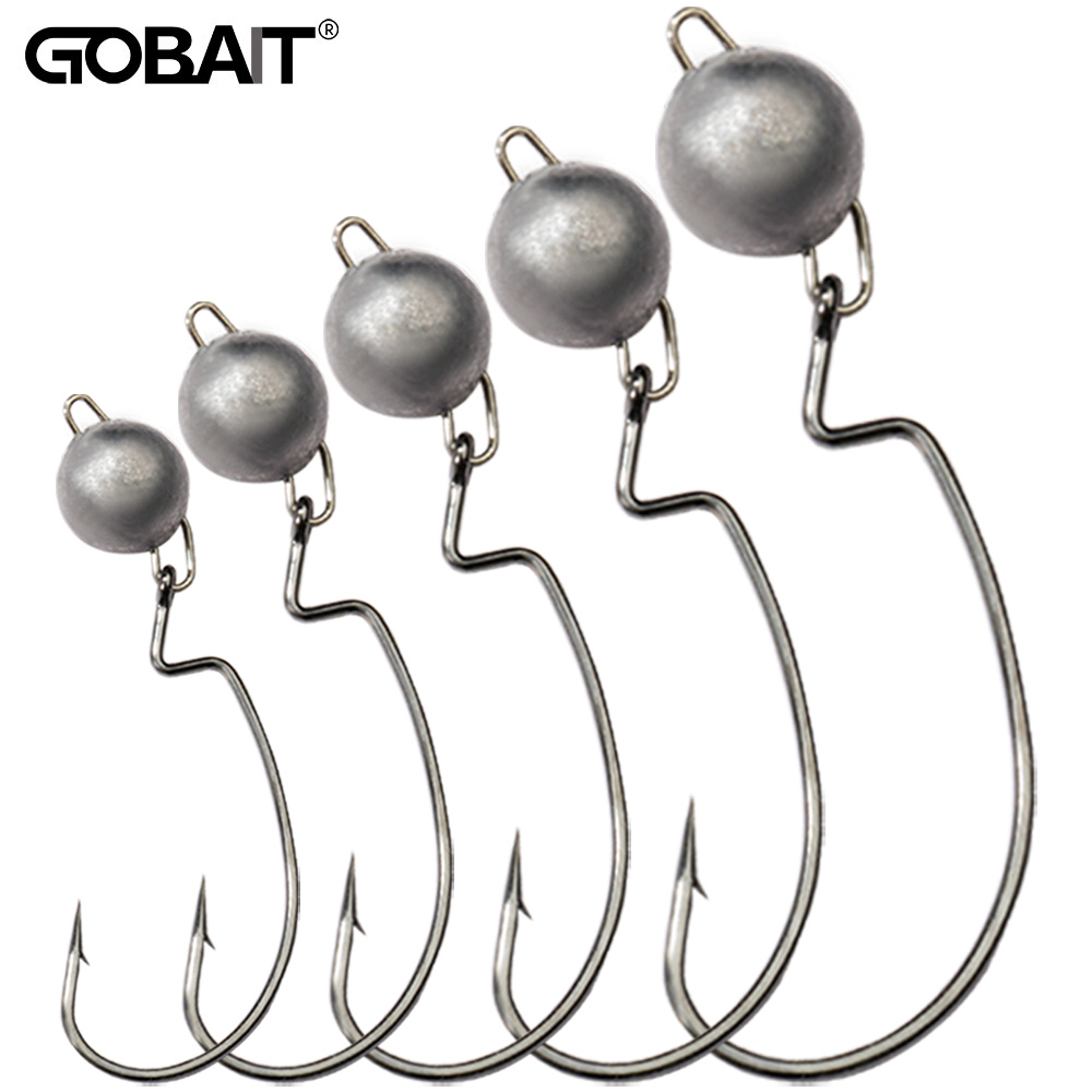 Fishing Hook Weedless - 5 Stücke Metall Jig Kopf Wurm