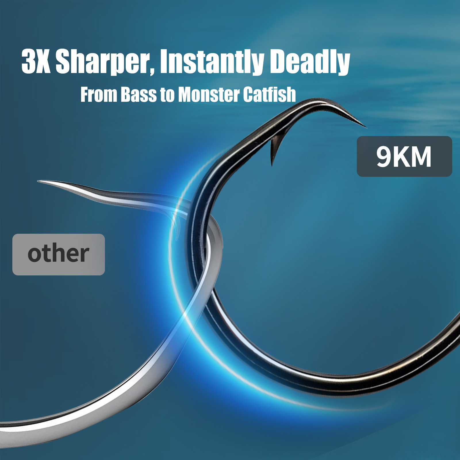 9 km Angelkreishaken, 25–50 St – Fishing Hook Circle Bewertung und Preis
