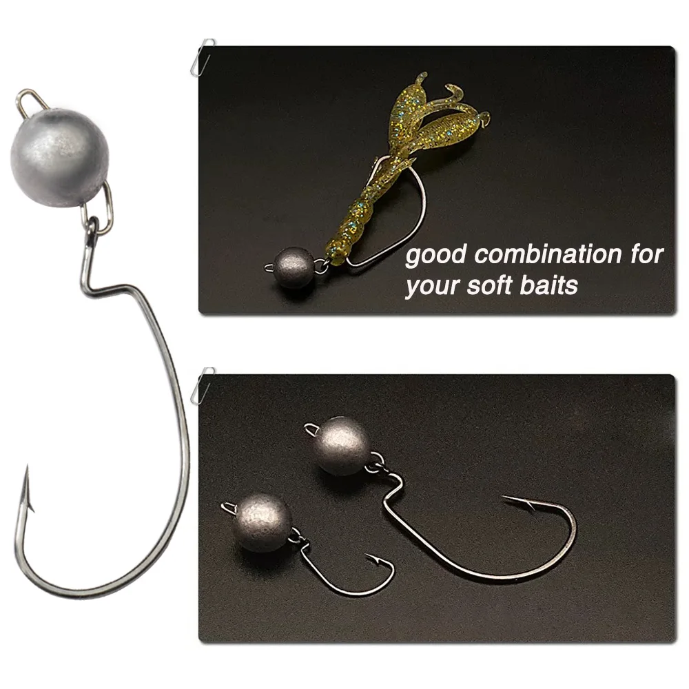 5 Stücke Metall Jig Kopf Wurm  – Fishing Hook Weedless Bewertung und Preis